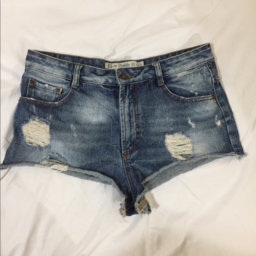 Zara Trafaluc Premium Wash Collection Shorts